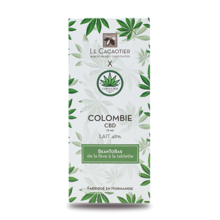 Tablette Colombie CBD (lait 48%) - BeanToBar