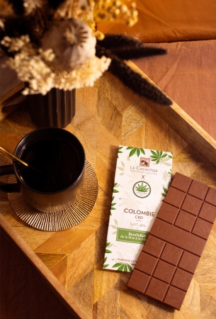 Tablette Colombie CBD (lait 48%) - BeanToBar