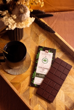 Tablette Colombie CBD (noir 72%) - BeanToBar