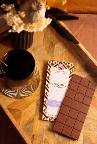 Tablette Colombie lact�e (lait 48%) - BeanToBar