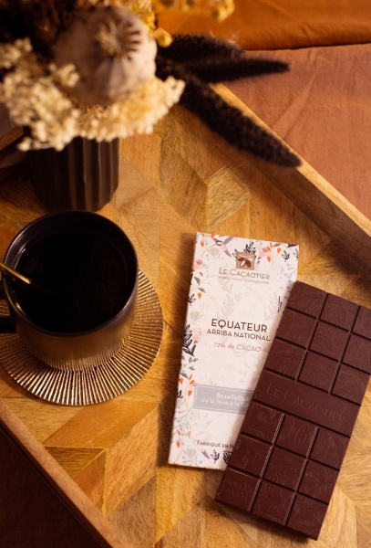 Tablette Equateur (noir 72%) - BeanToBar