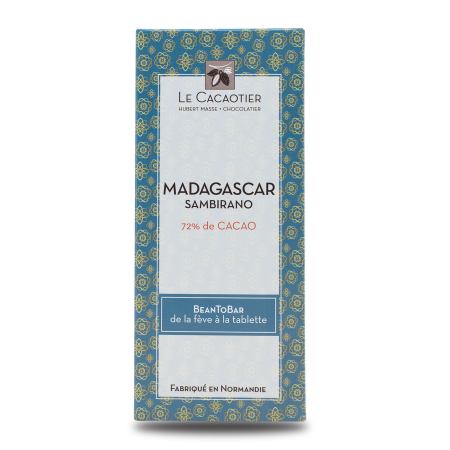 Tablette Madagascar Sambirano (noir 72%) - BeanToBar
