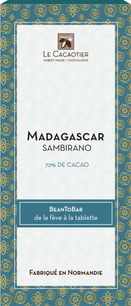 Tablette Madagascar Sambirano (noir 72%) - BeanToBar