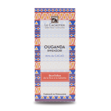 Tablette Ouganda Rwenzori (noir 80%) - BeanToBar