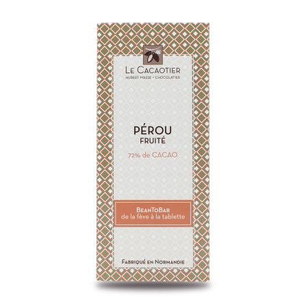 Tablette Pérou fruité (noir 72%) - BeanToBar