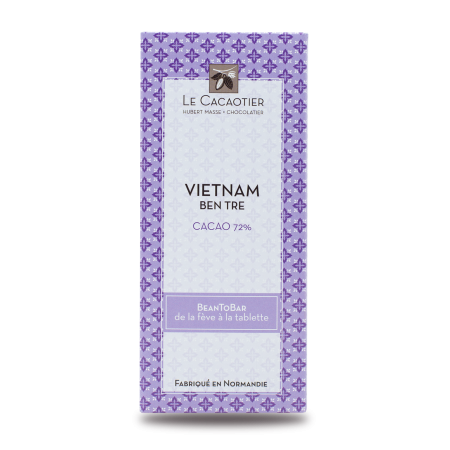 Tablette Vietnam Ben Tre (noir 72%) - BeanToBar