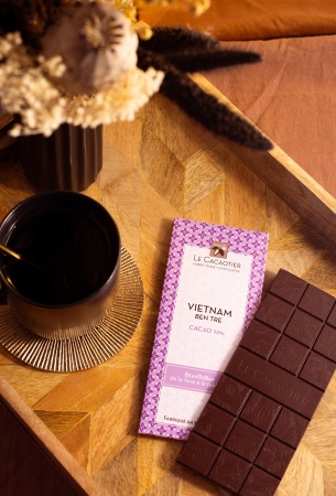 Tablette Vietnam Ben Tre (noir 72%) - BeanToBar